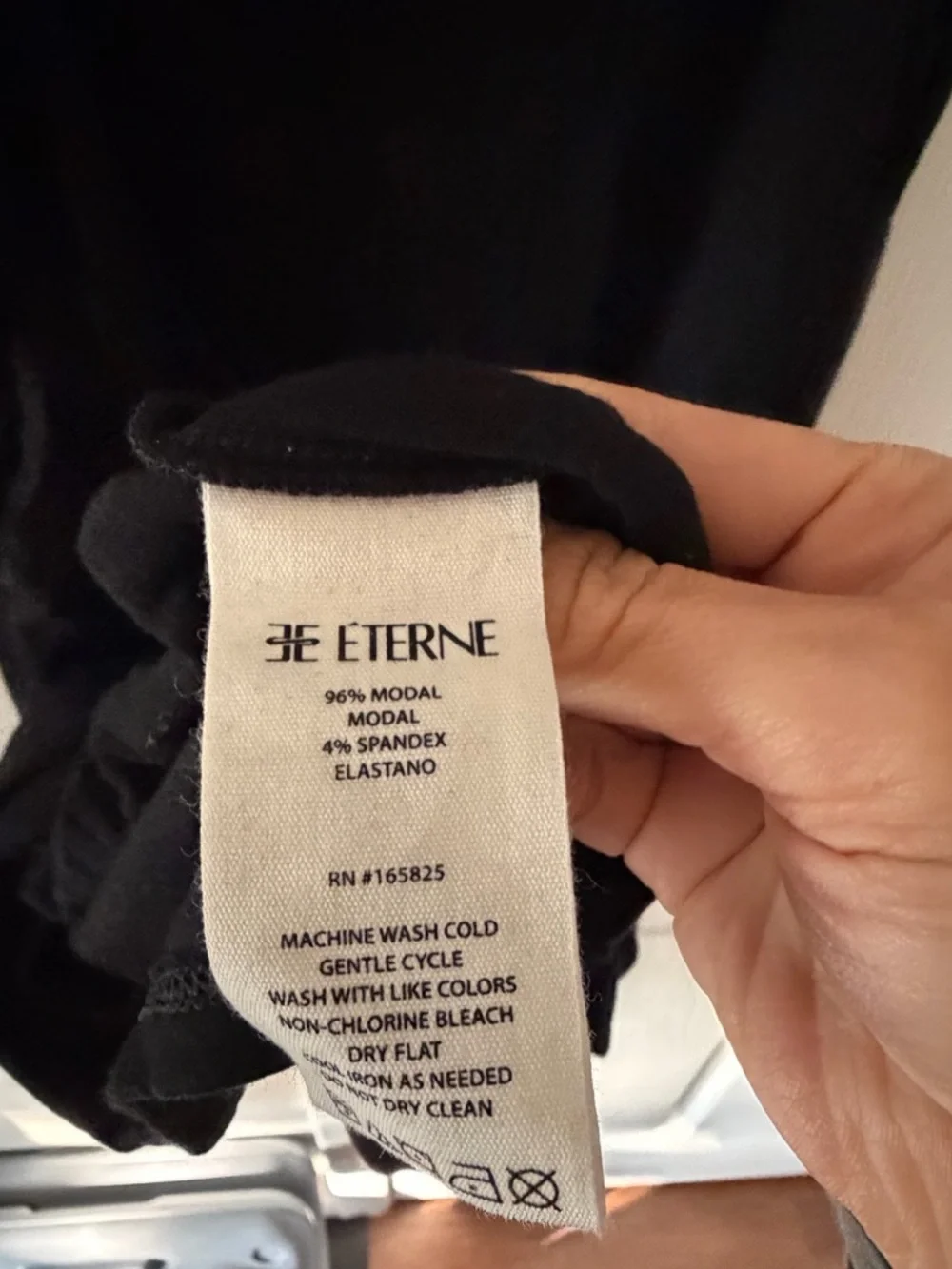 NWT ETERNE Carrie Ruched Mini Dress, Black, Medium - Picture 5 of 6